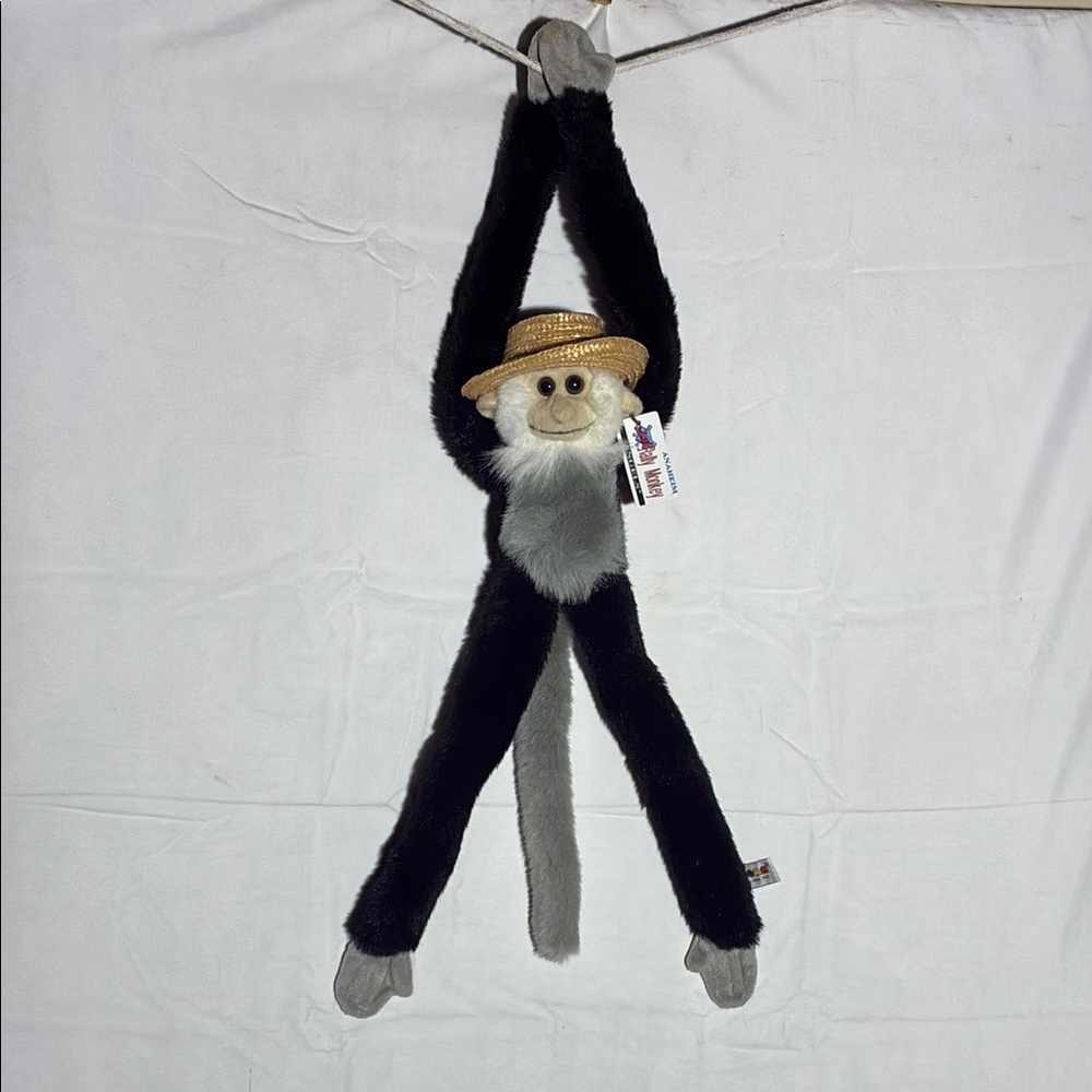 Anaheim Angels Rally Monkey Plush w/ Straw Hat. With Original Tag.